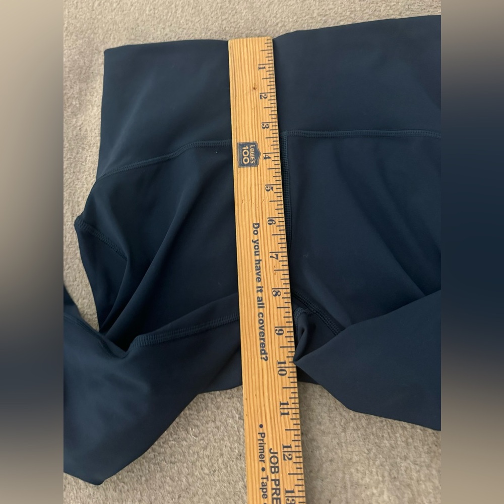 Lululemon Keep Score Mesh Crop 17" Blue High Rise Full On Luxtreme Size 4 - Picture 10 of 12